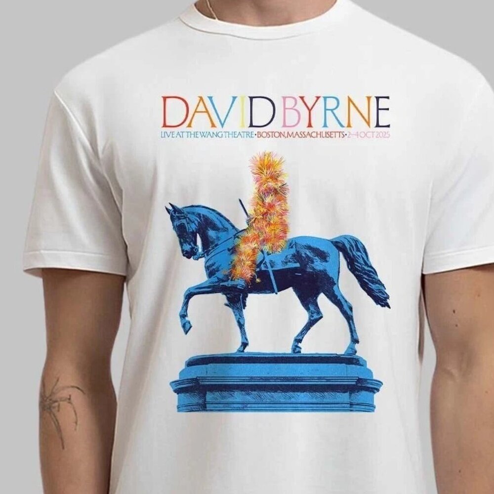 David Byrne Boston Wang Theatre Concert T-Shirt 90